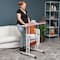 Mind Reader Portable Standing Adjustable Height Rolling Computer Desk